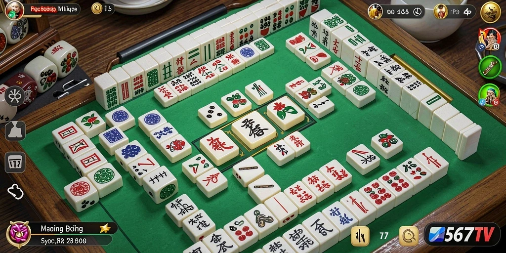 Tampilan gameplay Mahjong yang menarik dalam 567TV.