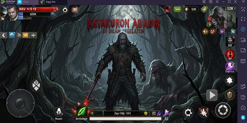 Tampilan gameplay 5ZK yang menegangkan dan mencekam.