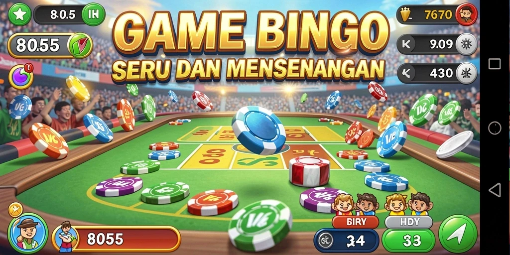 Screenshot gameplay 8055 yang seru dengan elemen Bingo.