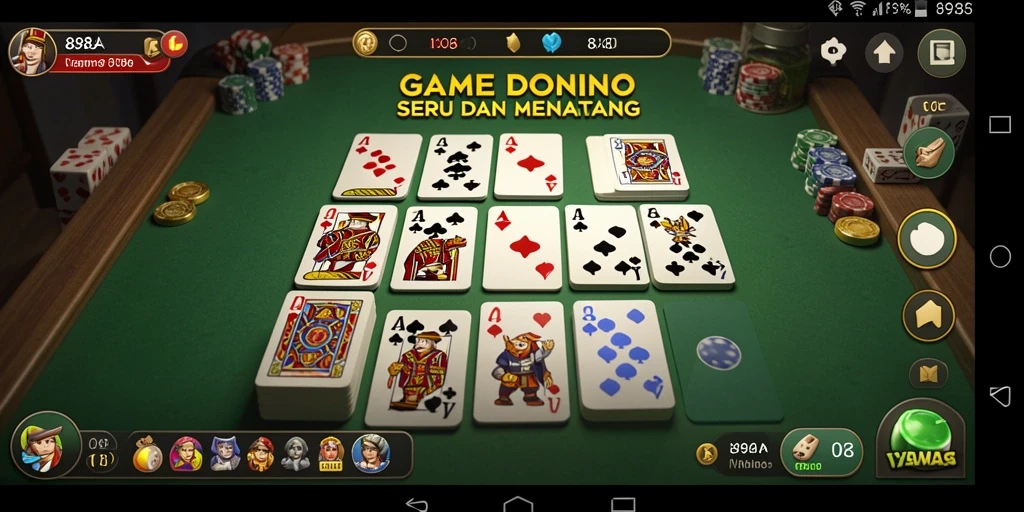 Tampilan gameplay seru dalam aplikasi 898A yang mendebarkan.