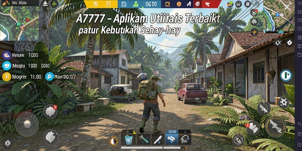 Tampilan antarmuka A7777 yang sederhana dan fungsional.