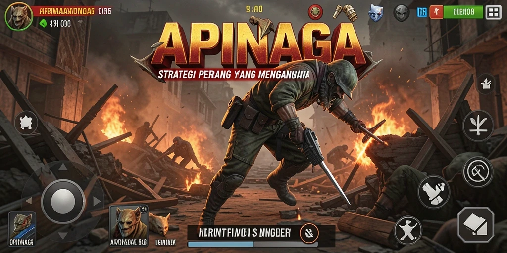 Tangkapan layar menunjukkan aksi seru dalam APINAGA yang memikat.