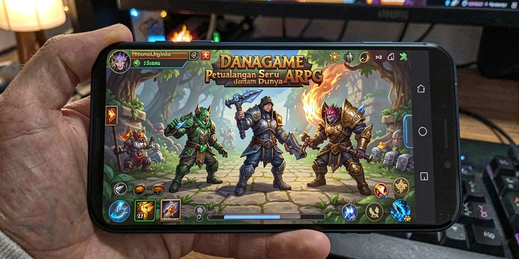 Tampilan pertarungan seru dalam gameplay ARPG yang mendebarkan.