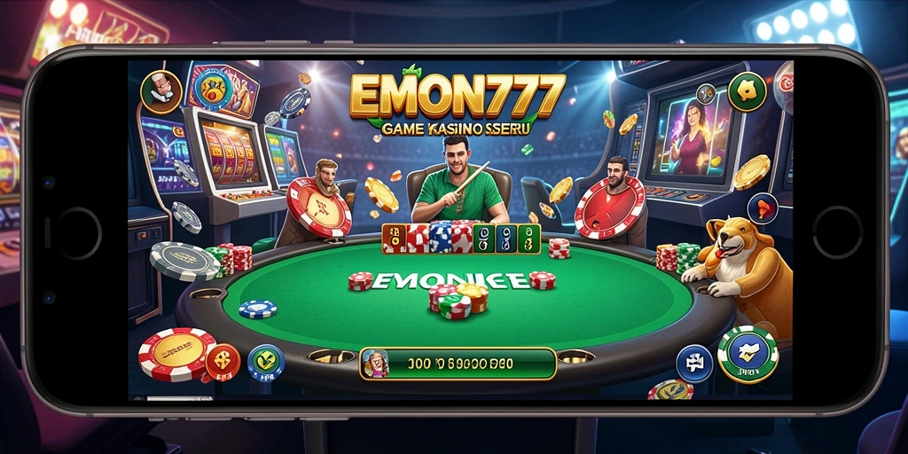 Tampilan gameplay seru di EMON777 dengan suasana Kasino yang memikat.