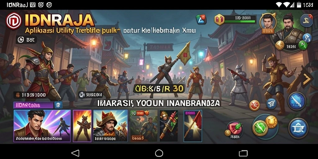 Tampilan antarmuka pengguna IDNRAJA yang intuitif dan menarik.