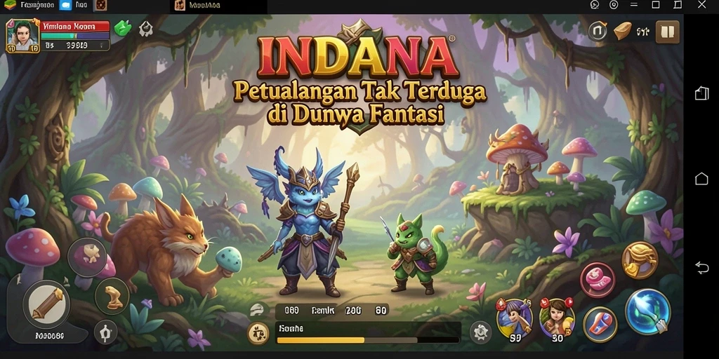 Tampilan gameplay INDAAA yang sangat menarik dan penuh aksi.