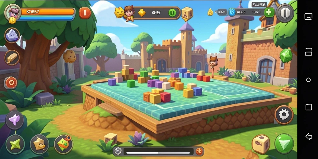 Tampilan gameplay KO857 dengan teka-teki menantang.