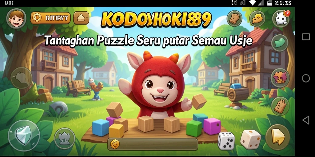 Tampilan gameplay KODOKHOKI889 yang menarik dan penuh warna.