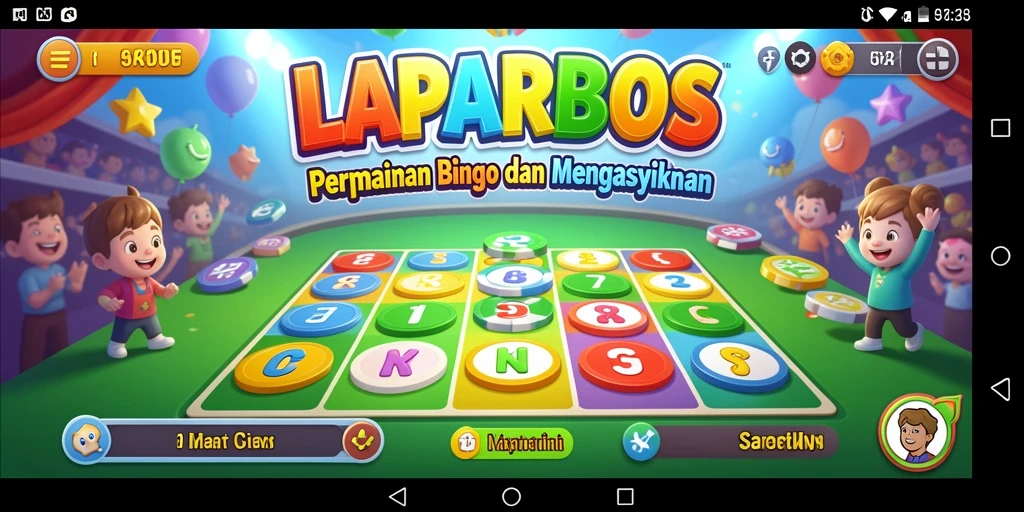 Tampilan gameplay Bingo yang menarik dan interaktif di LAPARBOS.
