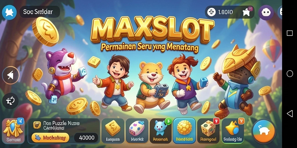 Tampilan gameplay seru MAXSLOT dengan berbagai teka-teki menarik.