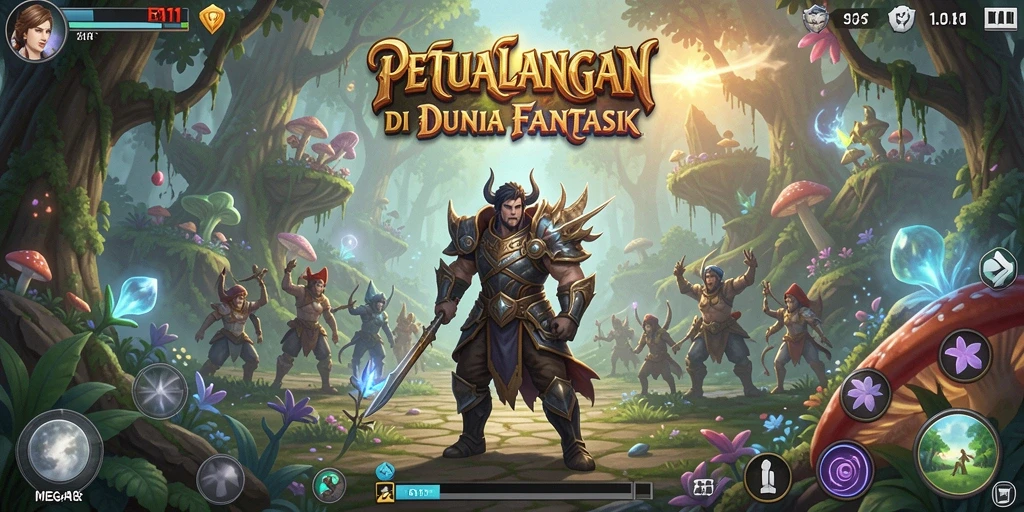 Tampilan menakjubkan dari gameplay RPG di MEGA111.