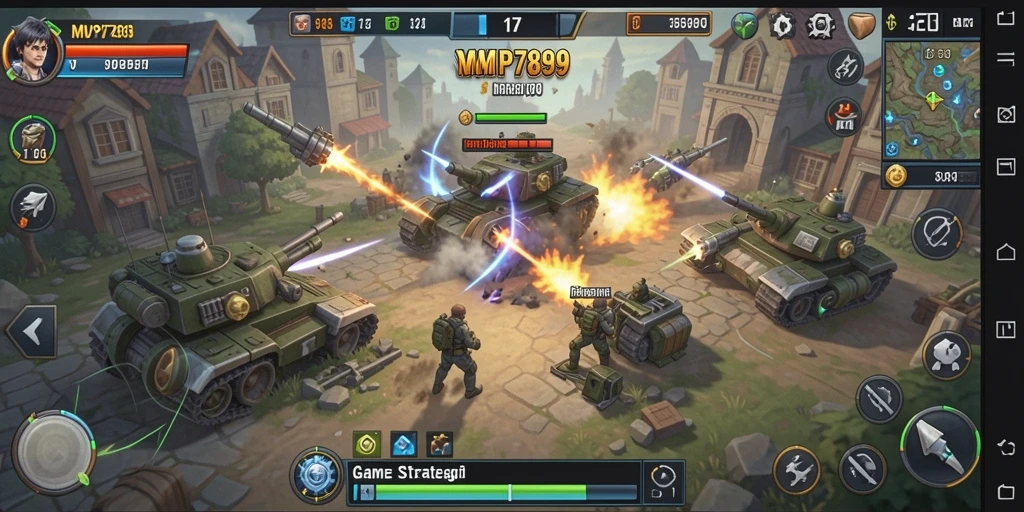 Gameplay mendebarkan dari MVP789 yang menampilkan pertempuran strategi.