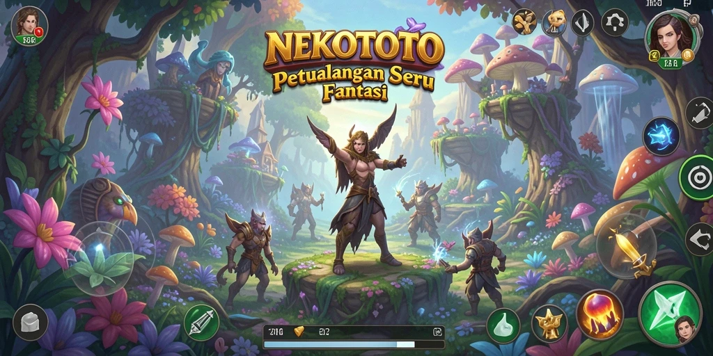 Gameplay seru di dunia petualangan NEKOTOTO yang memukau.