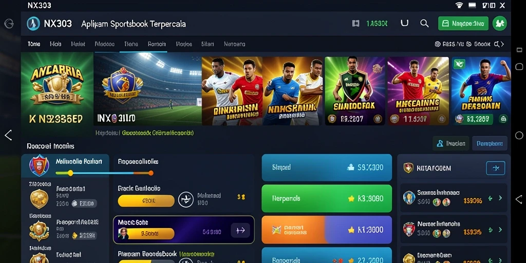 Tampilan gameplay menarik dari aplikasi Sportsbook NX303.