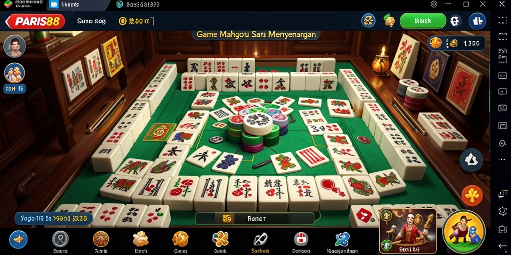 Gameplay PARIS88 menampilkan tantangan seru dalam Mahjong.