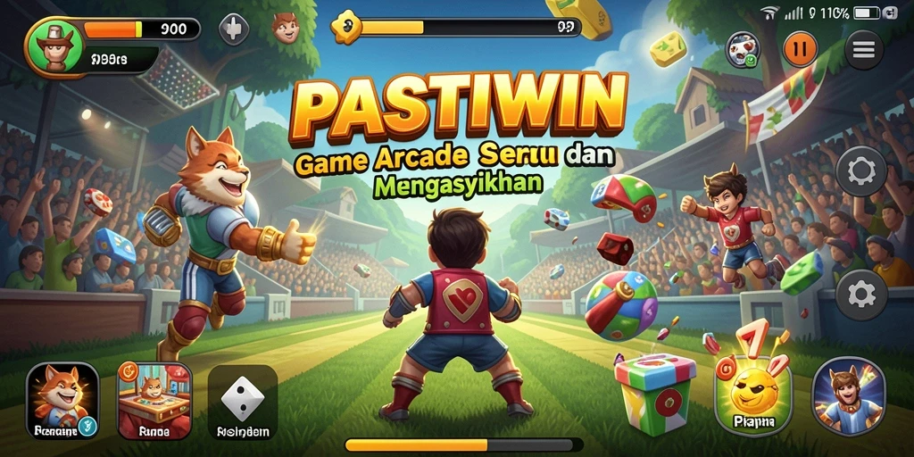 Screenshot PASTIWIN menampilkan aksi seru dan grafis menawan dari gameplay Arcade.