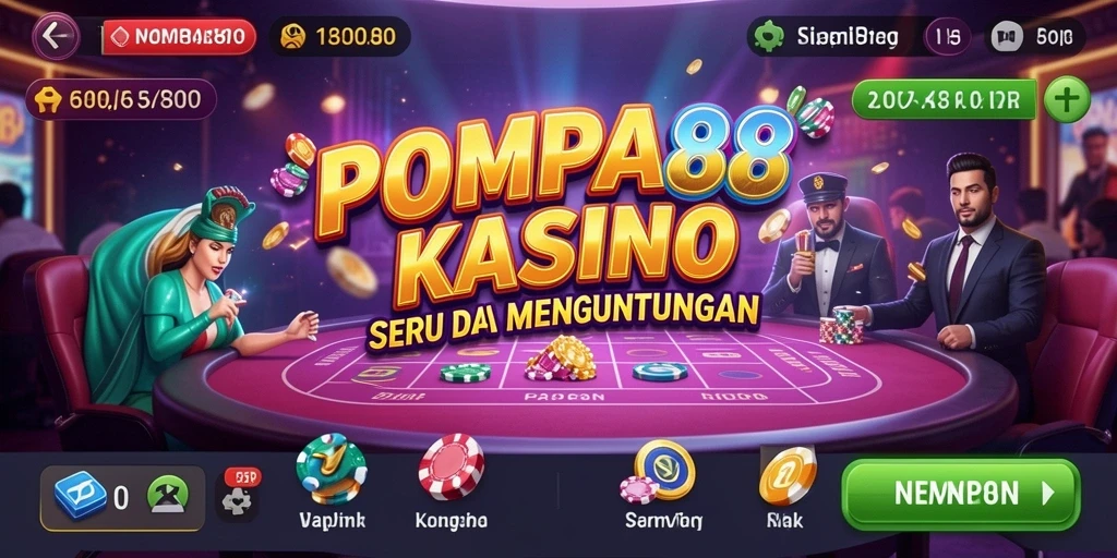 Screenshot gameplay POMPA88 yang menampilkan keseruan bermain Kasino.