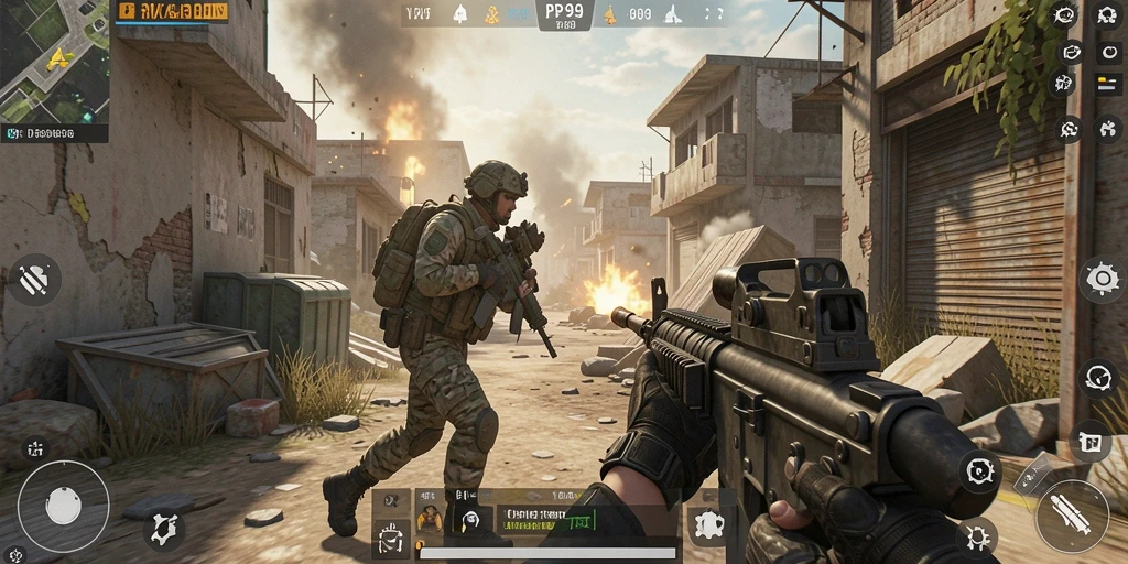 Gambaran gameplay seru dalam PPV99 saat pertempuran berlangsung.