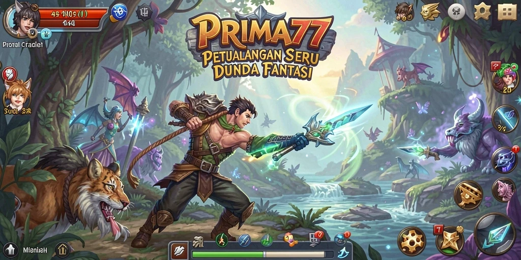 Screenshot PRIMA77 menampilkan gameplay petualangan yang seru dan menantang.