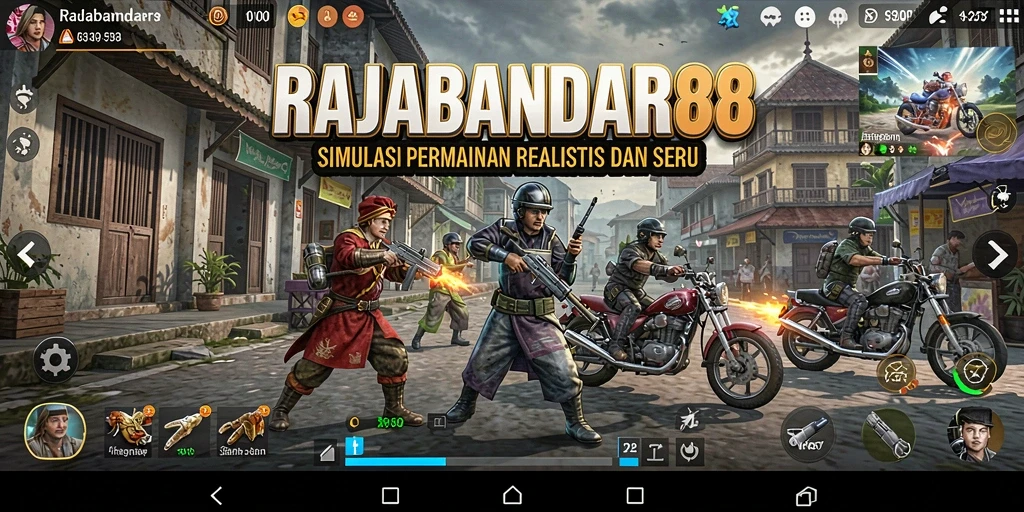 Tampilan gameplay RAJABANDAR88 yang mendebarkan dan penuh aksi.