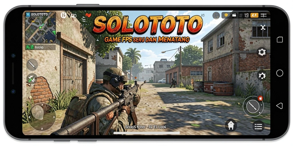 Tangkapan layar gameplay mendebarkan dalam <strong>SOLOTOTO</strong> menunjukkan aksi tembak-menembak yang intens.