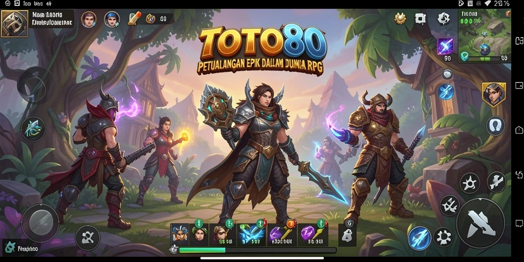 Gameplay TOTO80 menampilkan pertarungan seru dalam dunia RPG yang menawan.