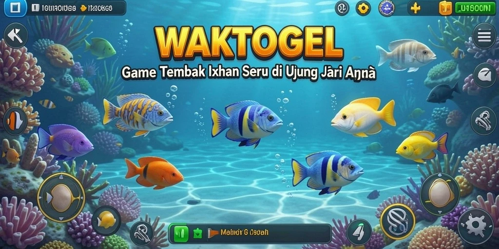 Gameplay seru menembak ikan di WAKTOGEL.