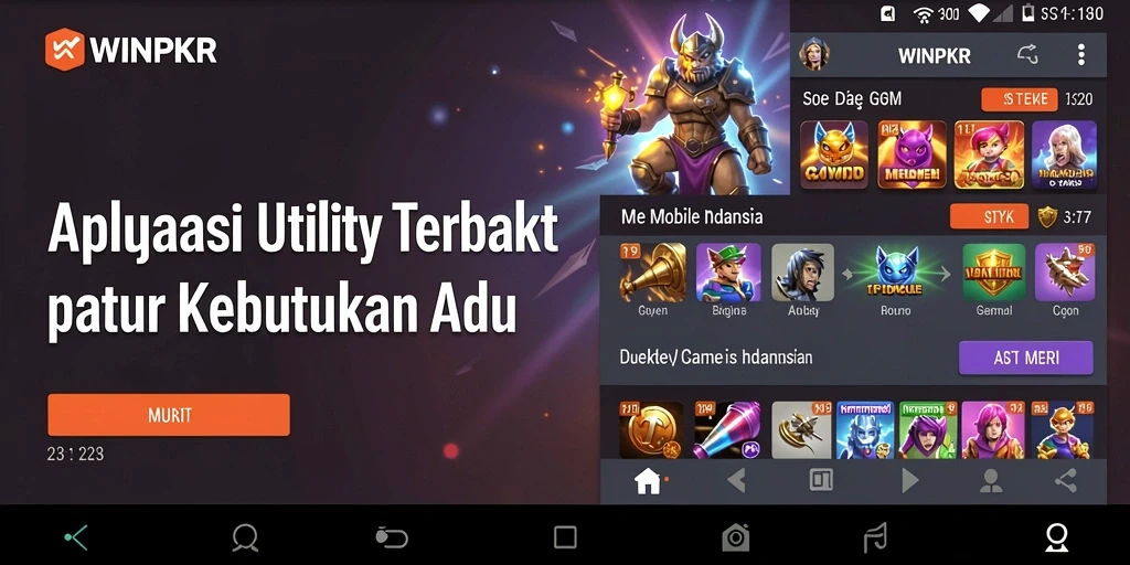 Tampilan antarmuka WINPKR yang sederhana dan fungsional.